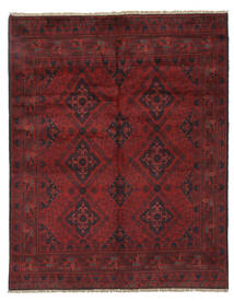  Oriental Afghan Khal Mohammadi Rug 145X188 Black/Dark Red Wool, Afghanistan Carpetvista