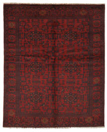  Orientalsk Afghan Khal Mohammadi Teppe 147X182 Svart/Mørk Rød Ull, Afghanistan Carpetvista