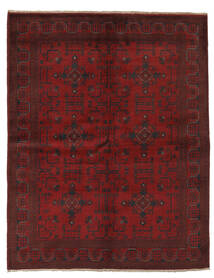  Itämainen Afghan Khal Mohammadi Matot Matto 153X195 Musta/Tummanpunainen Villa, Afganistan Carpetvista