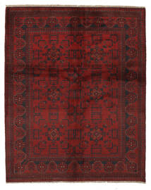 148X187 絨毯 オリエンタル アフガン Khal Mohammadi ブラック/ダークレッド (ウール, アフガニスタン) Carpetvista