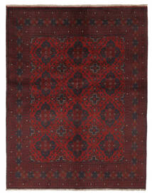 148X194 絨毯 オリエンタル アフガン Khal Mohammadi ブラック/ダークレッド (ウール, アフガニスタン) Carpetvista