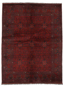  Orientalischer Afghan Khal Mohammadi Teppich 151X201 Schwarz/Dunkelrot Wolle, Afghanistan Carpetvista
