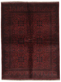 153X200 絨毯 オリエンタル アフガン Khal Mohammadi ブラック/ダークレッド (ウール, アフガニスタン) Carpetvista