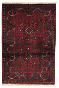  Afghan Khal Mohammadi Matot 82X124 Villamatto Musta/Tummanpunainen Pieni Matto Carpetvista