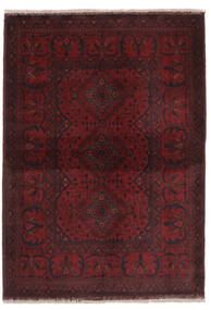104X146 Koberec Afghán Khal Mohammadi Orientální Černá/Tmavě Červená (Vlna, Afghánistán) Carpetvista