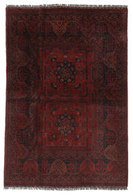 103X151 Afghan Khal Mohammadi Teppe Orientalsk Svart/Mørk Rød (Ull, Afghanistan) Carpetvista