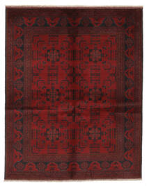  Orientalsk Afghan Khal Mohammadi Tæppe 158X197 Sort/Mørkerød Uld, Afghanistan Carpetvista