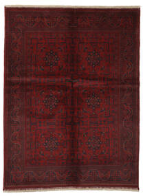 152X202 絨毯 オリエンタル アフガン Khal Mohammadi ブラック/ダークレッド (ウール, アフガニスタン) Carpetvista