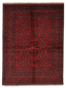 150X196 Alfombra Oriental Afghan Khal Mohammadi Negro/Rojo Oscuro (Lana, Afganistán)