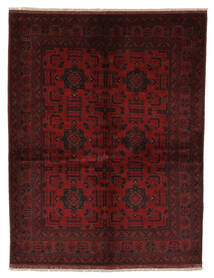  Orientalsk Afghan Khal Mohammadi Teppe 156X205 Svart/Mørk Rød Ull, Afghanistan Carpetvista