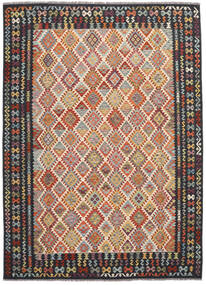 255X347 Kilim Afgán Old Style Szőnyeg Barna/Fekete Afganisztán
 Carpetvista