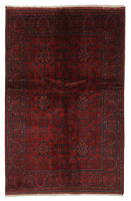 128X195 Alfombra Afghan Khal Mohammadi Oriental Negro/Rojo Oscuro (Lana, Afganistán) Carpetvista