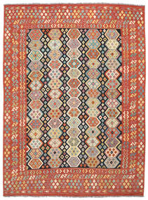  Kilim Afgán Old Style 254X344 Gyapjúszőnyeg Sötétpiros/Piros Nagy Carpetvista