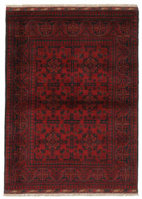 107X148 Χαλι Afghan Khal Mohammadi Ανατολής Μαύρα/Σκούρο Κόκκινο (Μαλλί, Αφγανικά) Carpetvista