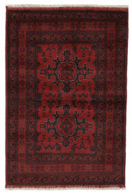 103X151 Afghan Khal Mohammadi Teppe Orientalsk Svart/Mørk Rød (Ull, Afghanistan) Carpetvista