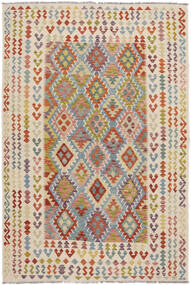 Kilim Afghan Old Style Rug 198X293 Beige/Brown Wool, Afghanistan Carpetvista