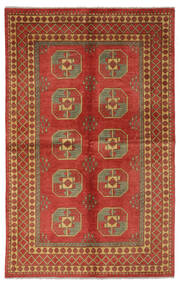 155X247 Tappeto Orientale Afghan Fine Rosso Scuro/Marrone (Lana, Afghanistan) Carpetvista