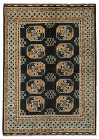 Afghan Fine Rug 167X233 Black/Brown Wool, Afghanistan Carpetvista