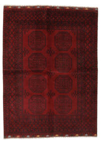 176X234 Χαλι Afghan Fine Ανατολής Μαύρα/Σκούρο Κόκκινο (Μαλλί, Αφγανικά) Carpetvista