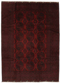 204X282 Afghan Fine Teppich Orientalischer Schwarz (Wolle, Afghanistan) Carpetvista
