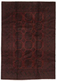 197X297 Afghan Fine Teppich Orientalischer Schwarz (Wolle, Afghanistan) Carpetvista