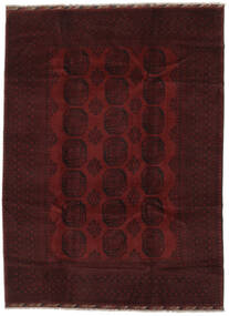  Orientalischer Afghan Fine Teppich 215X293 Schwarz Wolle, Afghanistan Carpetvista
