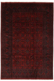 Tappeto Orientale Afghan Khal Mohammadi 203X292 Nero/Rosso Scuro (Lana, Afghanistan)