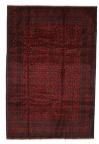 209X300 絨毯 オリエンタル アフガン Khal Mohammadi ブラック/ダークレッド (ウール, アフガニスタン) Carpetvista