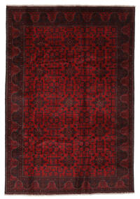 201X291 Tapete Oriental Afegão Khal Mohammadi Preto/Vermelho Escuro (Lã, Afeganistão) Carpetvista