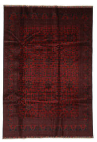 200X290 絨毯 オリエンタル アフガン Khal Mohammadi ブラック/ダークレッド (ウール, アフガニスタン) Carpetvista