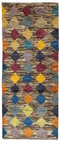 75X197 Moroccan Berber - Afghanistan Teppich Moderner Läufer Braun/Schwarz (Wolle, Afghanistan) Carpetvista