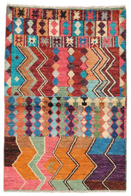 Moroccan Berber - Afghanistan 91X136 ウール 絨毯 ダークレッド/レッド 小 Carpetvista