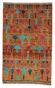  Moroccan Berber - Afghanistan 85X139 Villamatto Tummanpunainen/Ruskea Pieni Matto Carpetvista