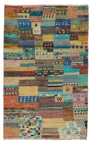 絨毯 Moroccan Berber - Afghanistan 109X175 茶色/ブラック (ウール, アフガニスタン)
