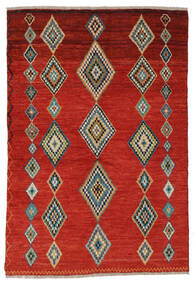  Moroccan Berber - Afghanistan 139X204 Wol Vloerkleed Donkerrood/Zwart Klein Carpetvista