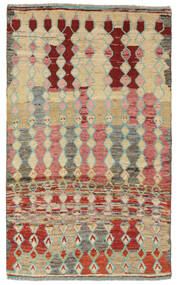 Moroccan Berber - Afghanistan Rug 108X187 Orange/Dark Red Wool, Afghanistan Carpetvista