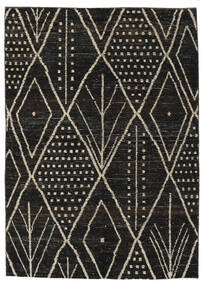  Contemporary Design Rug 177X244 Wool Black/Brown Carpetvista