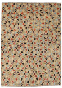  167X238 Moroccan Berber - Afghanistan Rug Brown/Orange Afghanistan Carpetvista