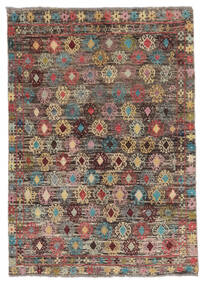  115X165 Moroccan Berber - Afghanistan Rug Brown/Black Afghanistan Carpetvista
