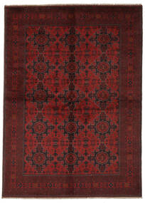 165X240 Afghan Khal Mohammadi Teppe Svart/Mørk Rød Afghanistan Carpetvista