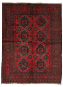 絨毯 オリエンタル アフガン Khal Mohammadi 172X234 ブラック/ダークレッド (ウール, アフガニスタン)