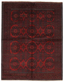  176X234 Afghan Khal Mohammadi Teppe Svart/Mørk Rød Afghanistan Carpetvista