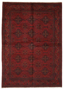  169X238 Afghan Khal Mohammadi Teppe Svart/Mørk Rød Afghanistan Carpetvista