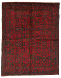 Afghan Khal Mohammadi Teppe 177X225 Svart/Mørk Rød Ull, Afghanistan Carpetvista
