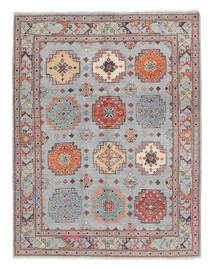 Kazak Fine Rug 150X195 Grey/Brown Wool, Afghanistan Carpetvista