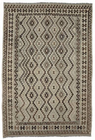  Oriental Kilim Afghan Old Style Rug 201X300 Brown/Orange Wool, Afghanistan Carpetvista