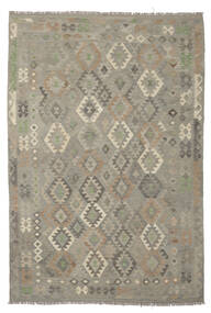  Kilim Afghan Old Style Tappeto 196X295 Di Lana Giallo Scuro/Marrone Carpetvista
