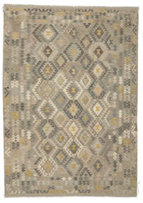 206X291 絨毯 オリエンタル キリム アフガン オールド スタイル 茶色/オレンジ (ウール, アフガニスタン) Carpetvista