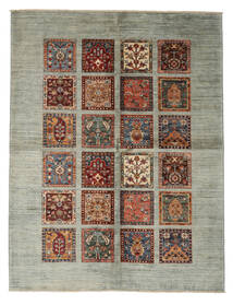  Oriental Classic Afghan Fine Rug 155X202 Green/Brown Wool, Afghanistan Carpetvista