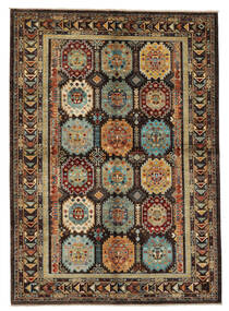  Classic Afghan Fine Rug 178X253 Wool Black/Brown Carpetvista